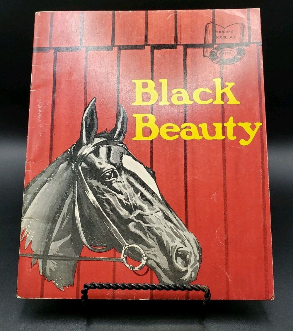 Vintage Black Beauty Paperback Book 1970's Educational Reading Service Horse !!!